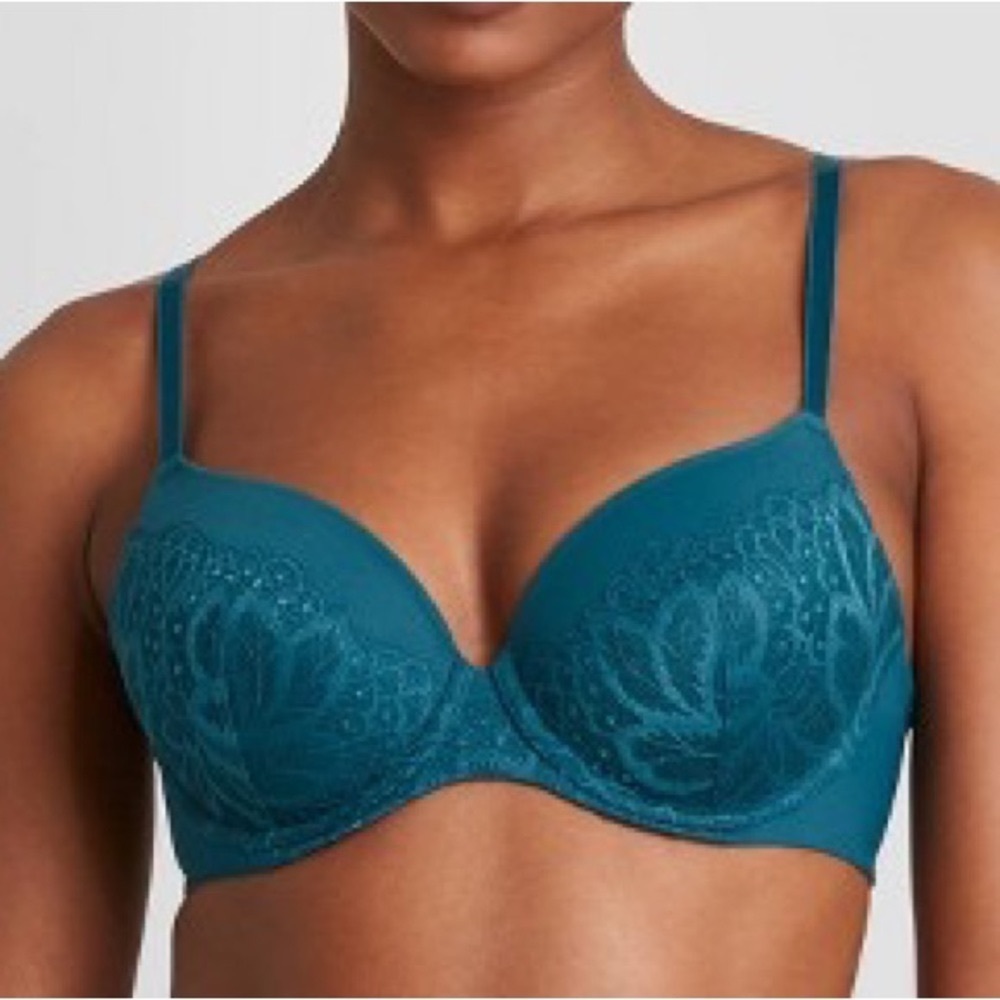 Victoria’s Secret Body by Victoria Peacock Teal Lined Demi Bra 34DD